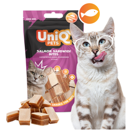 UNIQ PETS PRZYSMAKI DLA KOTA MIMI 50g kanapkowe kąski z łososiem