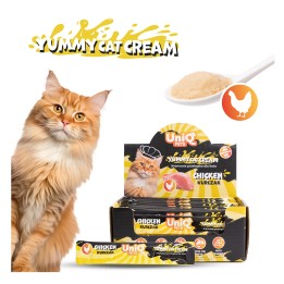 UNIQ PETS KREMOWA PRZEKĄSKA DLA KOTA PURRCREAM 15 g x 50 szt o smaku kurczaka