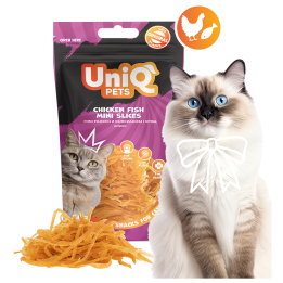 UNIQ PETS PRZYSMAKI DLA KOTA MIMI 50g mini fileciki z kurczakiem i rybą