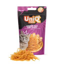 UNIQ PETS PRZYSMAKI DLA KOTA MIMI 50g mini fileciki z kurczakiem i rybą