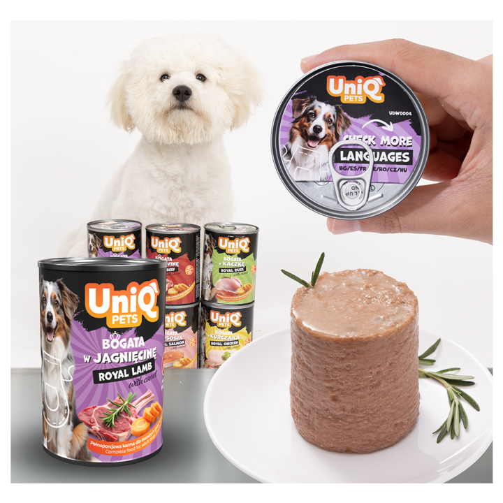 UNIQ PETS Mokra karma dla psa ROYAL LAMB jagnięcina