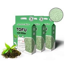 Żwirek tofu dla kotów zielona herbata eko zbrylający biodegradowalny Pawfect Bites