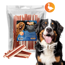 UNIQ PETS PRZYSMAKI DLA PSA MEATY 500g kanapki z kaczki i mintaja