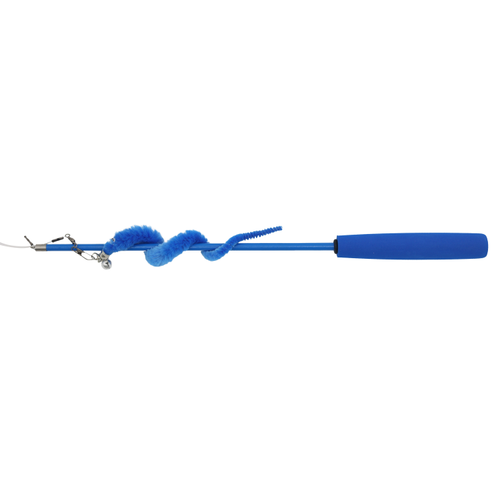 UNIQ PETS ZABAWKA DLA KOTA SWISHY zabawka dla kota teleskopowa wędka z gąsiennicą 100-179cm