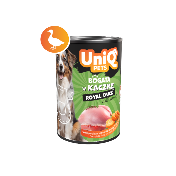 UNIQ PETS Mokra karma dla psa ROYAL DUCK kaczka