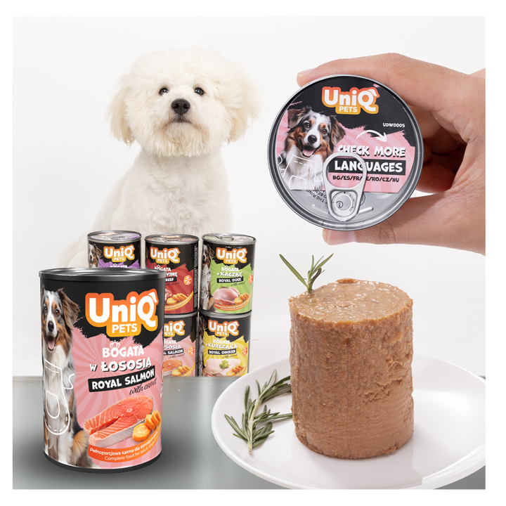 UNIQ PETS Mokra karma dla psa ROYAL SALMON łosoś