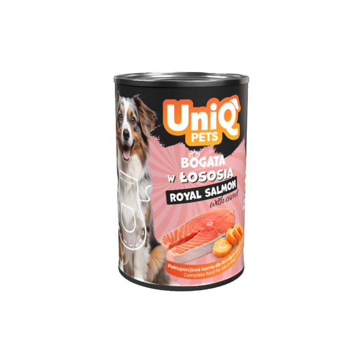 UNIQ PETS Mokra karma dla psa ROYAL SALMON łosoś