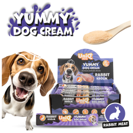 UNIQ PETS Przysmaki dla psa z królika krem w saszetkach 15g x 50szt WUFFCREAM