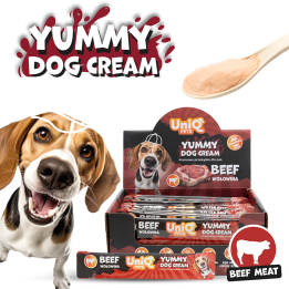 UNIQ PETS Przysmaki dla psa z wołowiny krem w saszetkach 15g x 50szt WUFFCREAM
