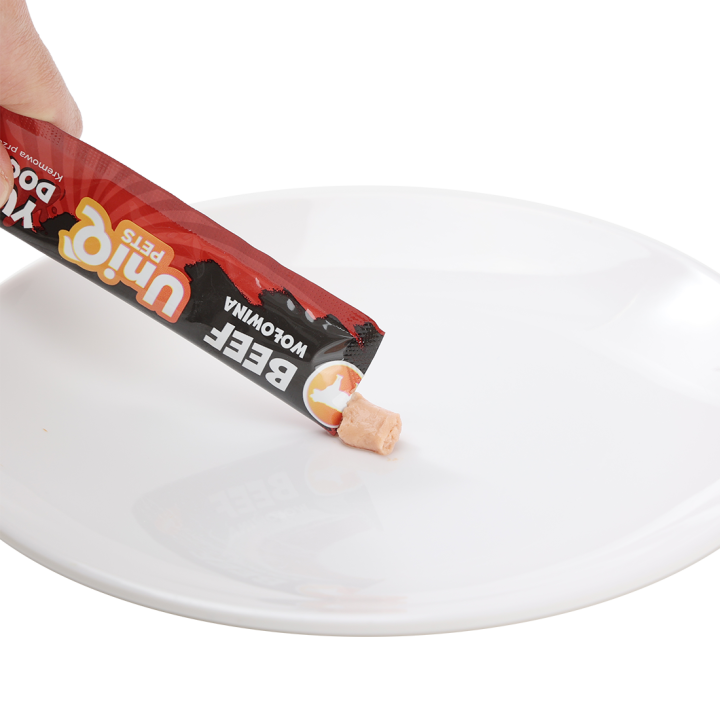 UNIQ PETS Przysmaki dla psa z wołowiny krem w saszetkach 15g x 50szt WUFFCREAM