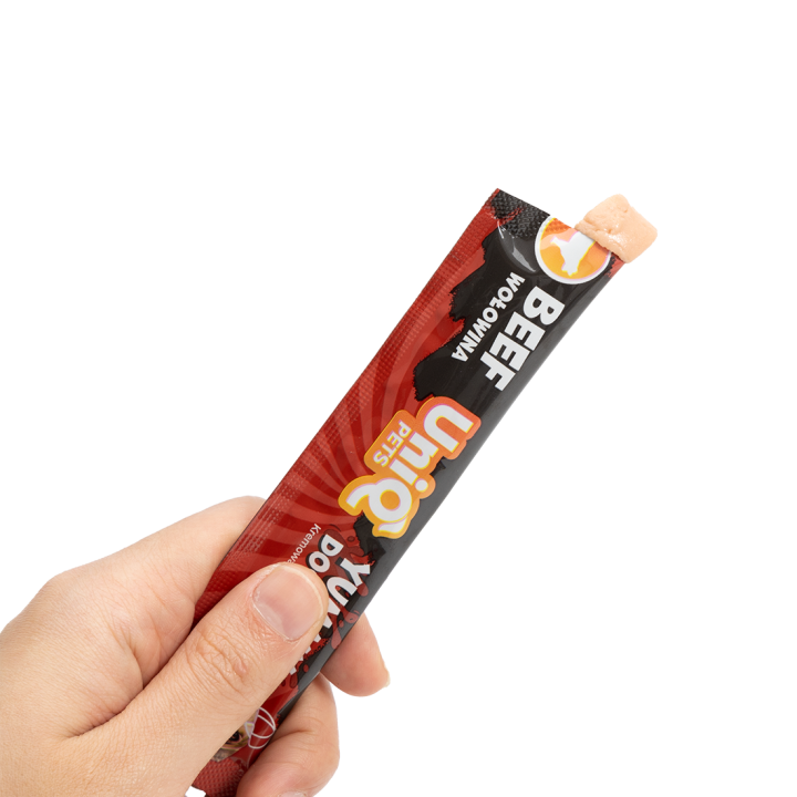 UNIQ PETS Przysmaki dla psa z wołowiny krem w saszetkach 15g x 50szt WUFFCREAM