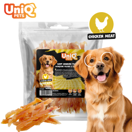 Przysmaki dla psa paski z kurczaka naturalne 500g UNIQ PETS
