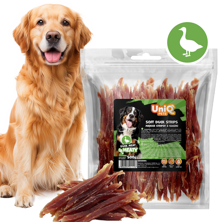 Paski z kaczki dla psa 500g Uniq Pets