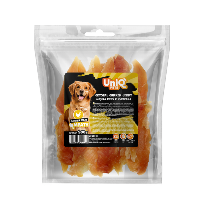 Pierś z kurczaka naturalne przysmaki dla psa 500g UNIQ PETS