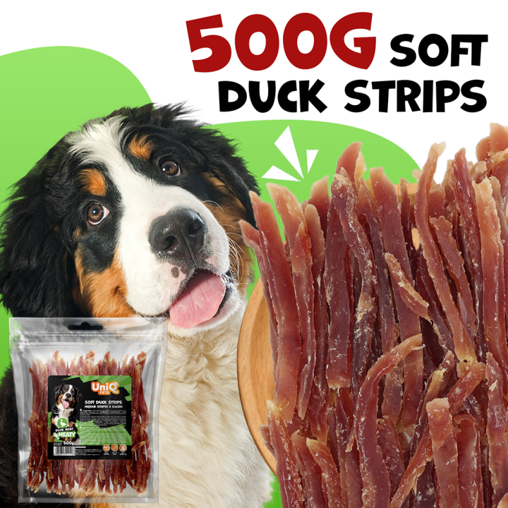 Paski z kaczki dla psa 500g Uniq Pets