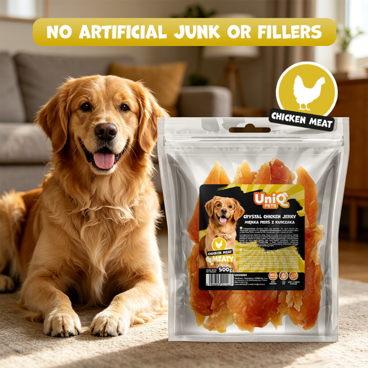 Pierś z kurczaka naturalne przysmaki dla psa 500g UNIQ PETS