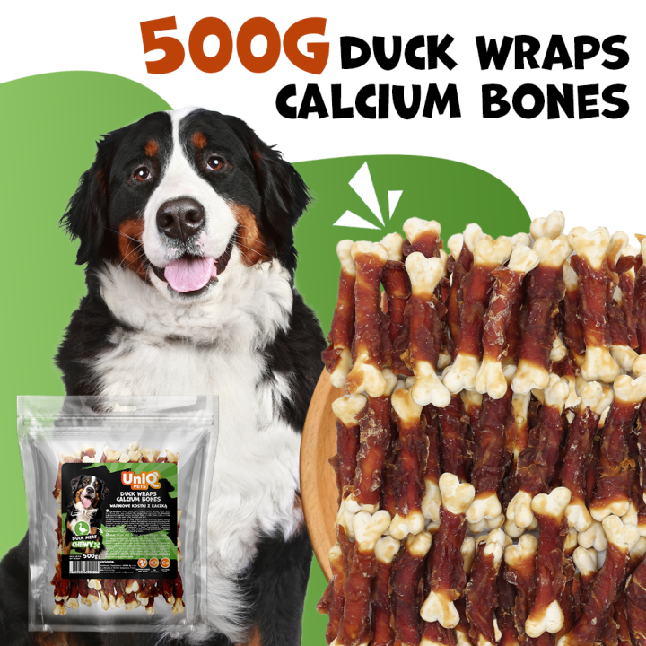 Kostki wapniowe z kaczka przysmaki dla psa 500g UNIQ PETS