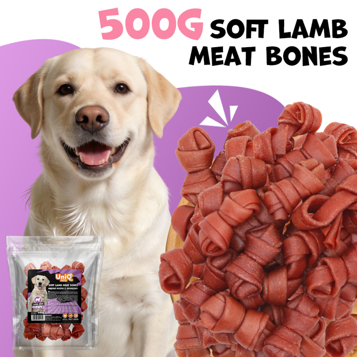 Smaczki dla psa kostki z jagnięciny 500g Uniq Pets