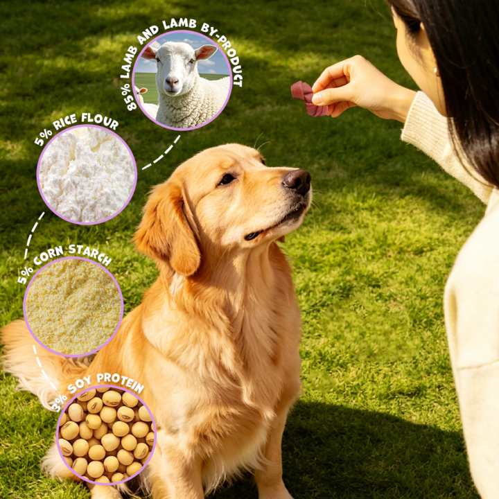 Smaczki dla psa kostki z jagnięciny 500g Uniq Pets