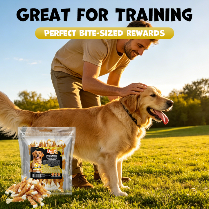 kostki dla psa z kurczakiem smaczki dla psa 500g Uniq Pets