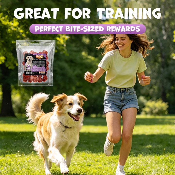 Smaczki dla psa kostki z jagnięciny 500g Uniq Pets
