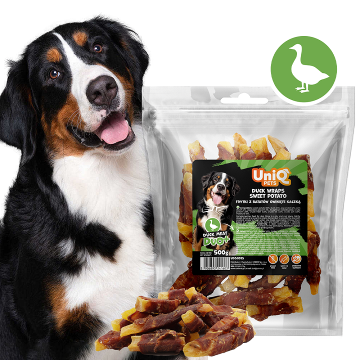 Przysmak dla psa kaczka z batatem 500g Uniq Pets