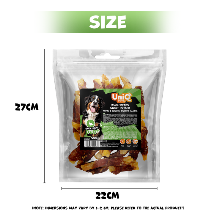 Przysmak dla psa kaczka z batatem 500g Uniq Pets
