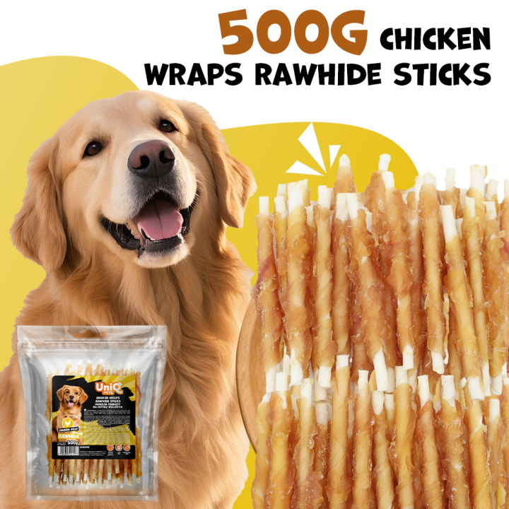 Pałeczki owinięte kurczakiem 500g UNIQ PETS