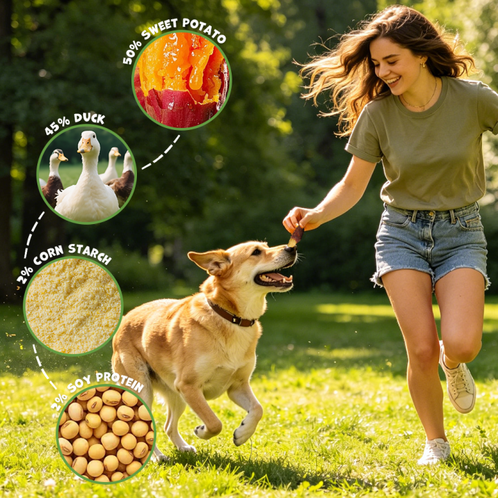 Przysmak dla psa kaczka z batatem 500g Uniq Pets