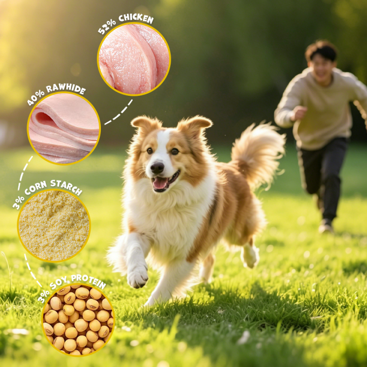 Pałeczki owinięte kurczakiem 500g UNIQ PETS