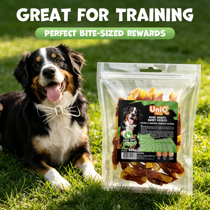 Przysmak dla psa kaczka z batatem 500g Uniq Pets