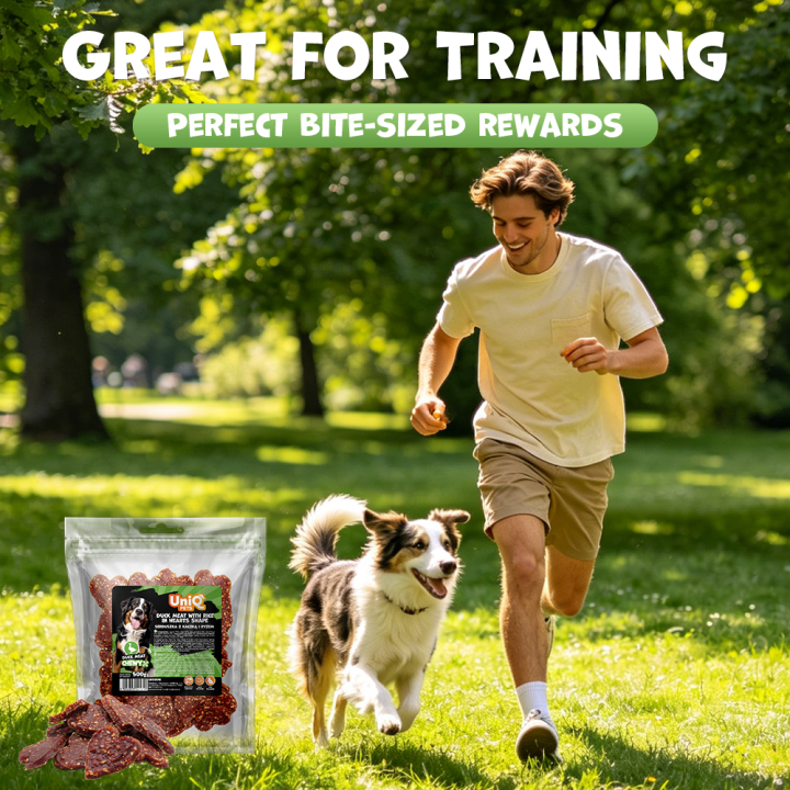 Smaczki dla psa kaczka z ryżem 500g Uniq Pets