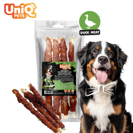 Pałeczki dla psa kaczka ze skórą wołową 320g Uniq Pets