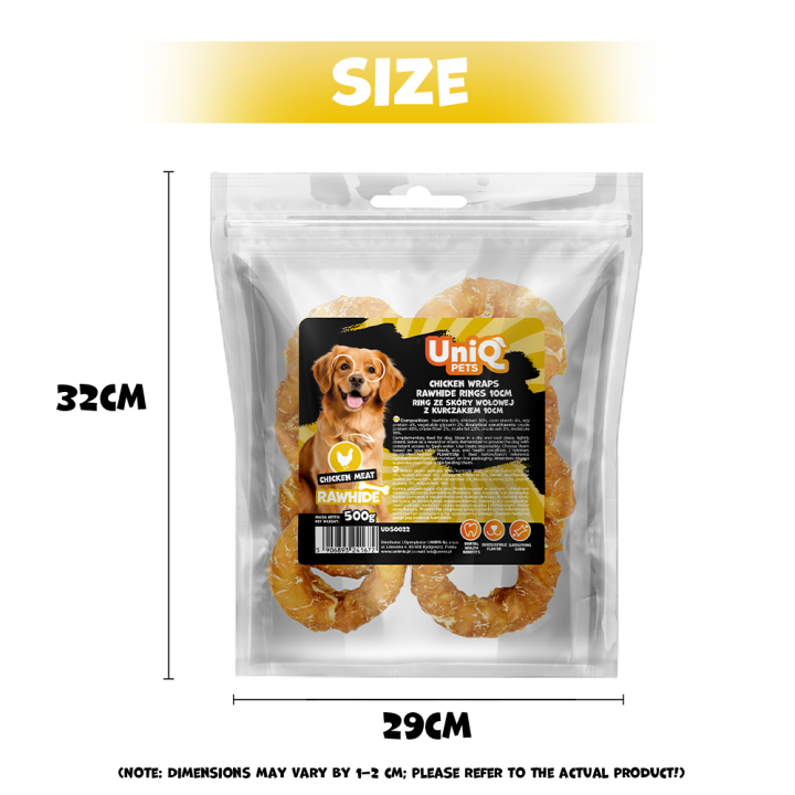 Przysmaki dla psa z kurczakiem donut przysmak dla psa 500g Uniq Pets