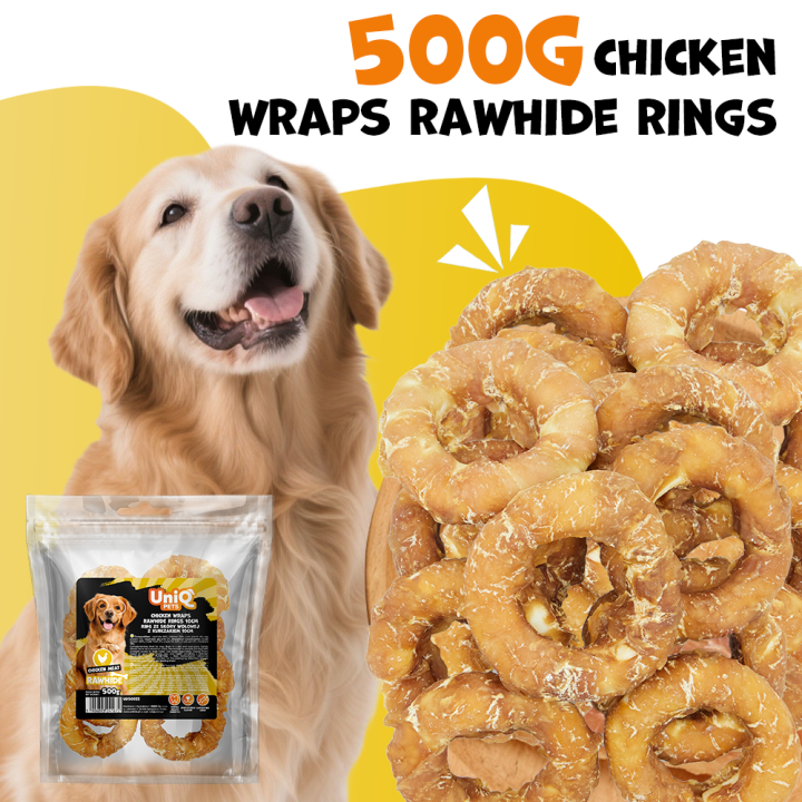 Przysmaki dla psa z kurczakiem donut przysmak dla psa 500g Uniq Pets