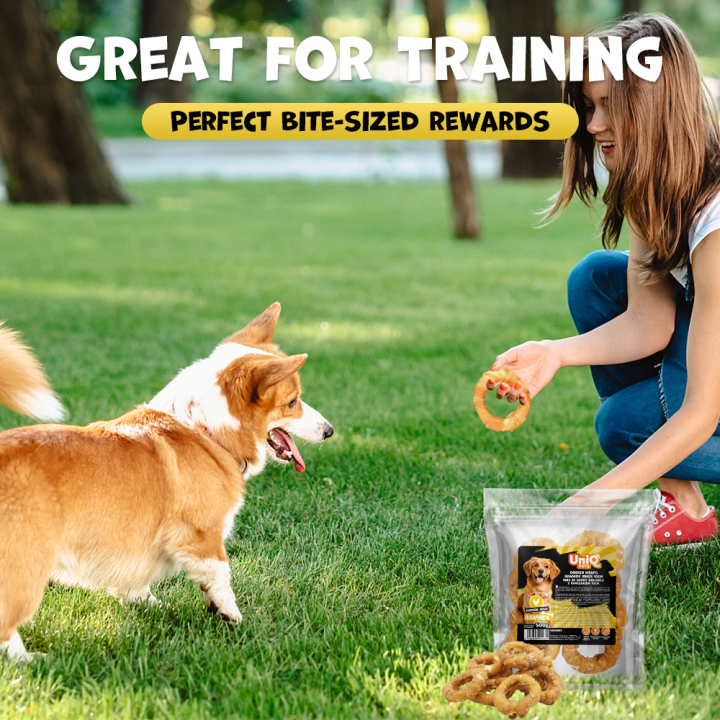 Przysmaki dla psa z kurczakiem donut przysmak dla psa 500g Uniq Pets