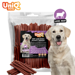 Miekkie paluszki dla psa z jagnięciny 500g Uniq Pets