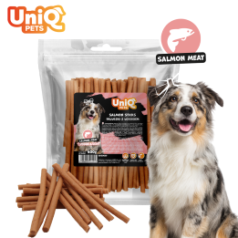 Przysmaki dla psa losos paluszki dla psa 500g Uniq Pets