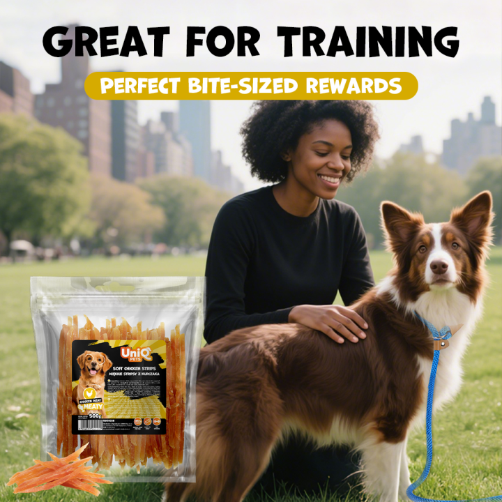 Paski z kurczaka miekkie 500g Uniq Pets