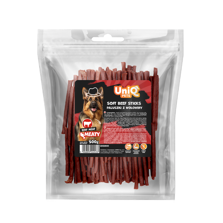 Paleczki wolowe dla psa 500g Uniq Pets
