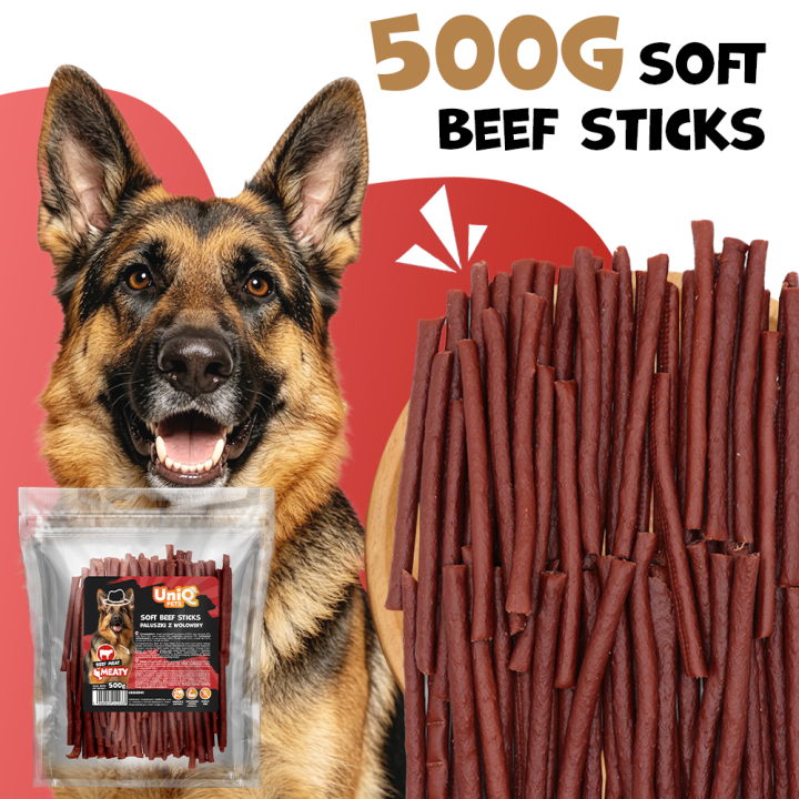 Paleczki wolowe dla psa 500g Uniq Pets