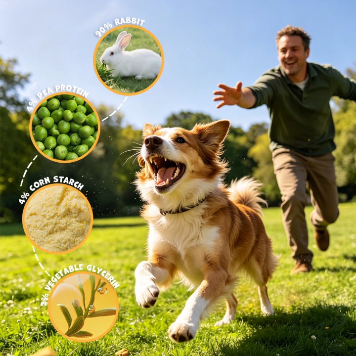Przysmaki dla psa kiełbaski z królika 500g Uniq Pets