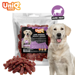 Przysmaki dla psa jagnięcina kiełbaski 500g Uniq Pets