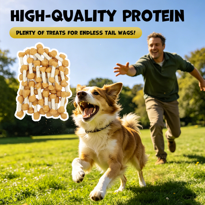 Przysmaki dla psa kostki z kurczakiem 500g Uniq Pets