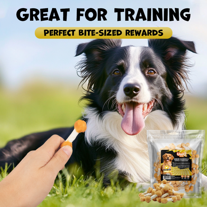 Przysmaki dla psa kostki z kurczakiem 500g Uniq Pets