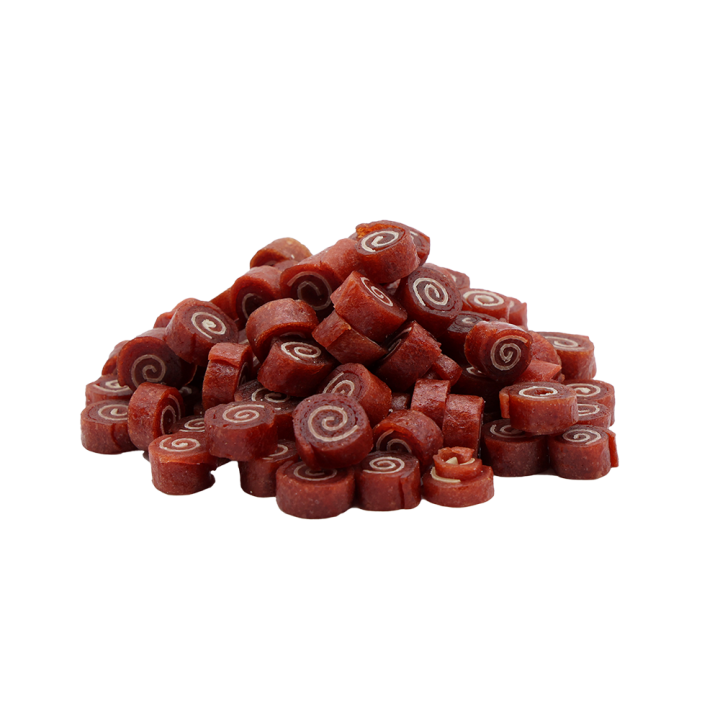 Smaczki treningowe dla psa z kaczki rollsy 500g