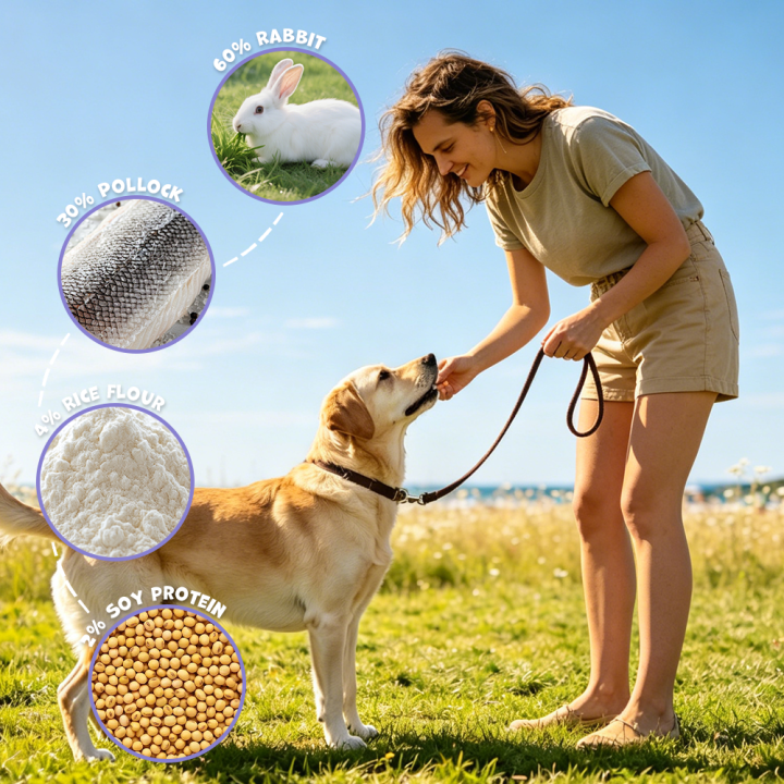 Smaczki dla psa z królika rollsy 500g Uniq Pets
