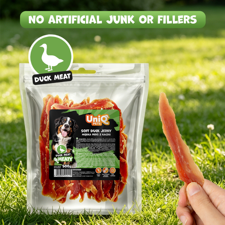 Przysmak dla psa piers z kaczki 500g Uniq Pets