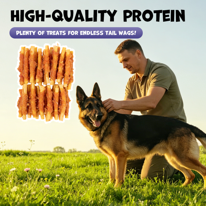 Przysmak przekąska dla psa rurki z królika i batatów 500g UNIQ PETS