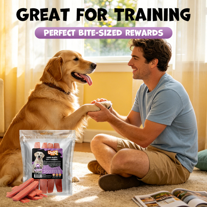 UNIQ PETS przysmak dla psa z jagnięciny miękki filet 500g